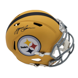 Lynn Swann Autographed Pittsburgh Steelers Yellow 2025 Alternate Speed Full Size Helmet Beckett Witnessed