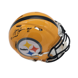 Lynn Swann Autographed/Inscribed "SB X MVP; HOF 01" Pittsburgh Steelers Yellow 2025 Alternate Speed Authentic Helmet Beckett Witnessed
