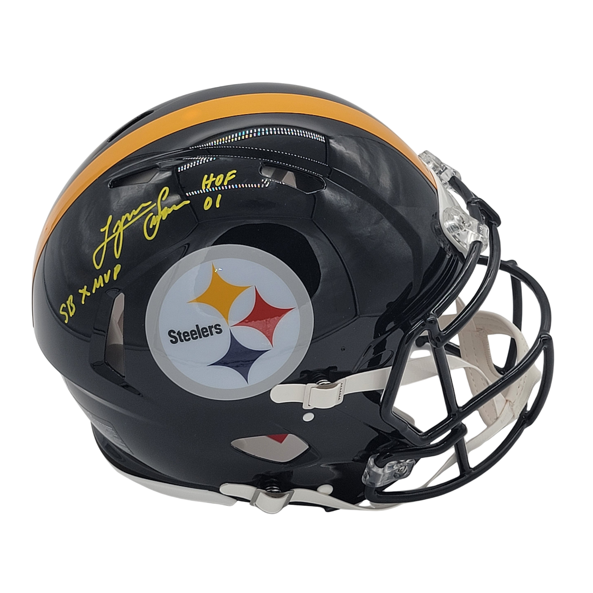 Lynn Swann Autographed/Inscribed "SB X MVP; HOF 01" Pittsburgh Steelers Speed Authentic Helmet Beckett Witnessed