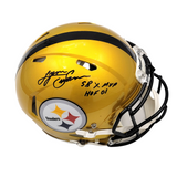 Lynn Swann Autographed/Inscribed "SB X MVP; HOF 01" Pittsburgh Steelers Flash Speed Authentic Helmet Beckett Witnessed
