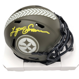 Lynn Swann Autographed Pittsburgh Steelers 2022 Salute to Service Speed Mini Helmet Beckett Witnessed