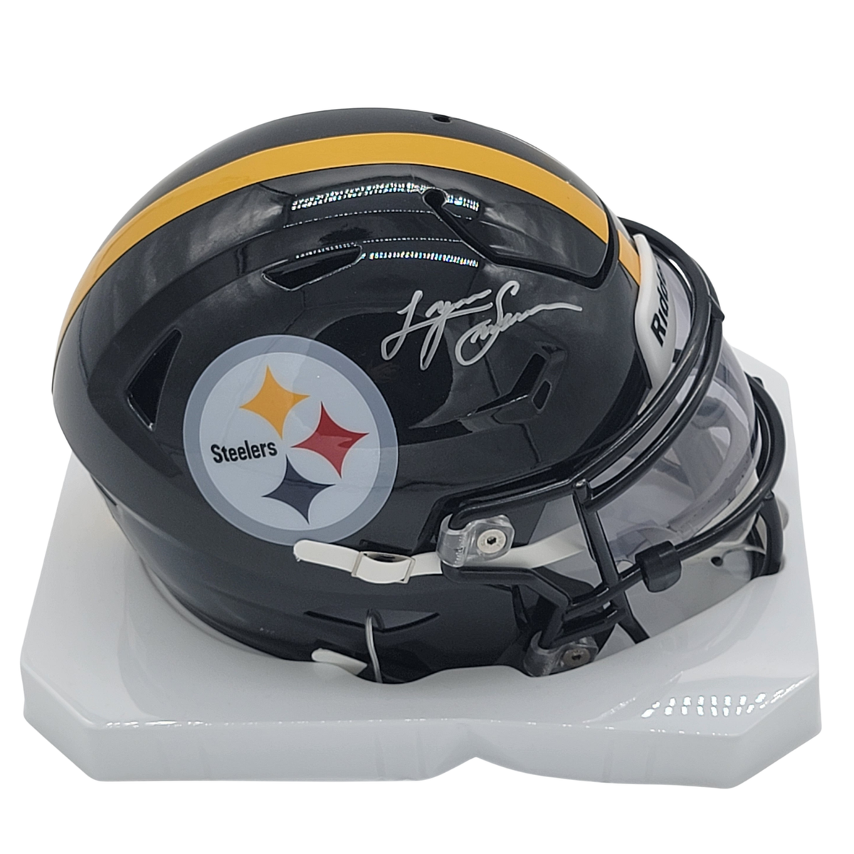 Lynn Swann Autographed Pittsburgh Steelers Speedflex Midi Helmet Beckett Witnessed