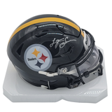 Lynn Swann Autographed Pittsburgh Steelers Speedflex Midi Helmet Beckett Witnessed