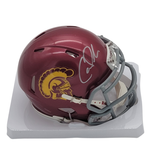 Carson Palmer Autographed USC Trojans Speed Mini Helmet Beckett Witnessed