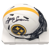 Lynn Swann Autographed Pittsburgh Steelers Speed Lunar Eclipse Mini Helmet Beckett Witnessed