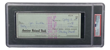 Stan Musial St. Louis Cardinals Signed Bank Check PSA/DNA 85025563 - Sports Integrity
