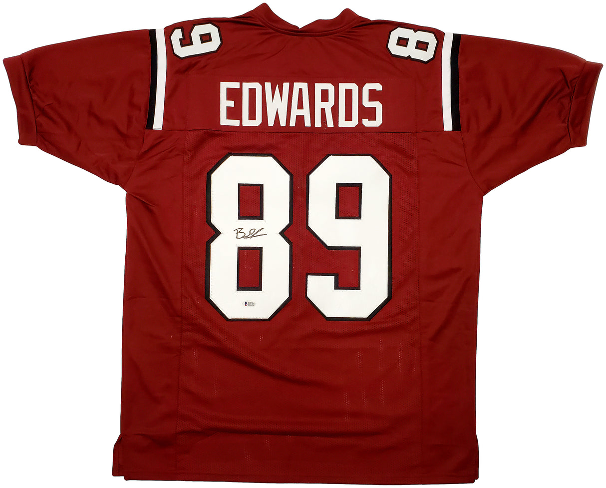 South Carolina Gamecocks Bryan Edwards Autographed Red Jersey Beckett BAS Stock #196495