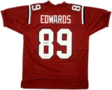 South Carolina Gamecocks Bryan Edwards Autographed Red Jersey Beckett BAS Stock #196495