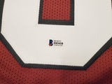 South Carolina Gamecocks Bryan Edwards Autographed Red Jersey Beckett BAS Stock #196495