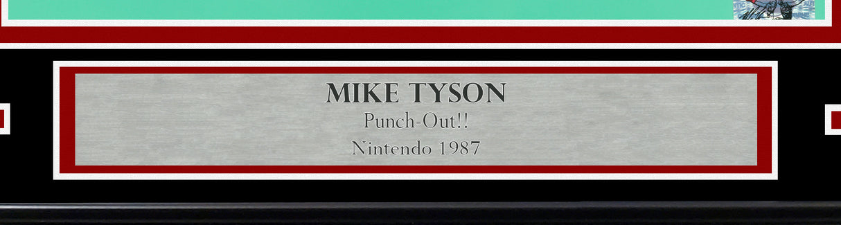 Mike Tyson Autographed Framed 8x10 Photo Nintendo Punch-Out!! Beckett BAS QR Stock #249478