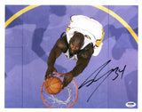 Lakers Shaquille O'Neal Authentic Signed 11x14 Photo Autographed PSA/DNA #T22366