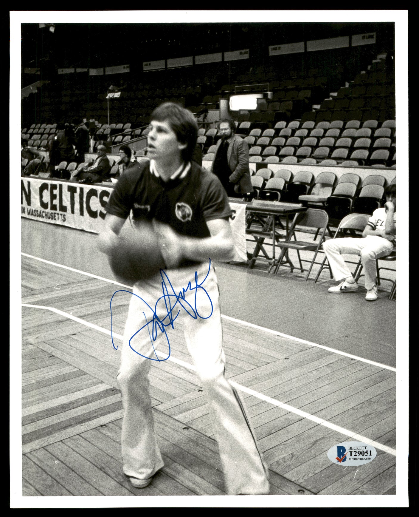 Danny Ainge Autographed 8x10 Photo Boston Celtics Vintage Beckett BAS #T29051