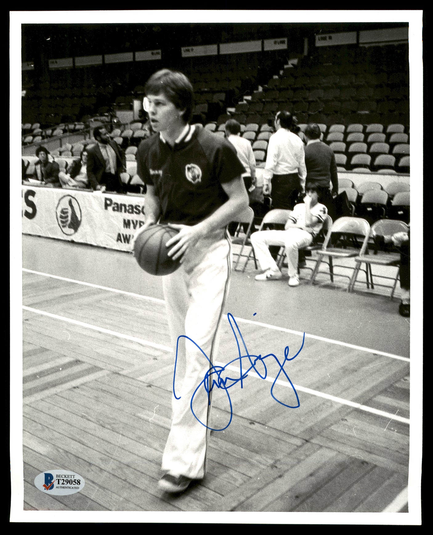 Danny Ainge Autographed 8x10 Photo Boston Celtics Vintage Beckett BAS #T29058