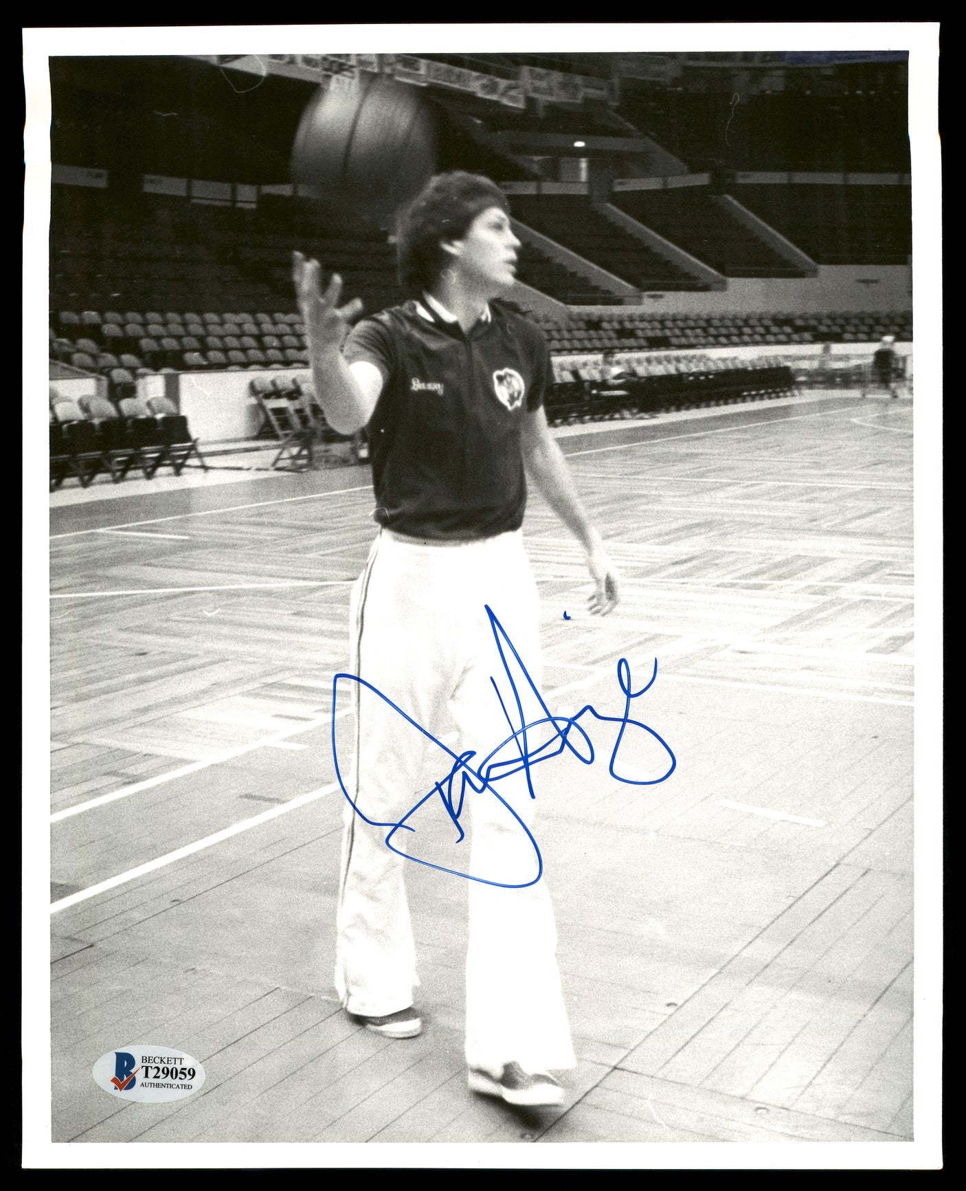 Danny Ainge Autographed 8x10 Photo Boston Celtics Vintage Beckett BAS #T29059