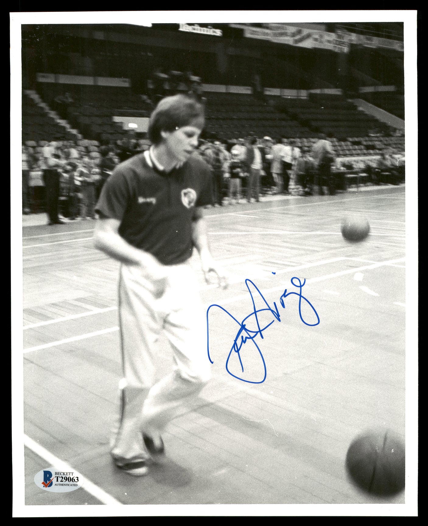 Danny Ainge Autographed 8x10 Photo Boston Celtics Vintage Beckett BAS #T29063