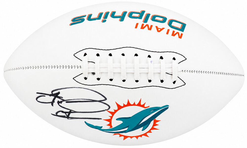 Tua Tagovailoa Signed Miami Dolphins Franklin White Logo Football - (Fanatics)