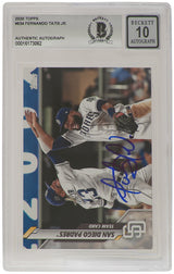 Fernando Tatis Jr. Signed San Diego Padres 2020 Topps Baseball Trading Card #634 - (Beckett / Auto Grade 10)