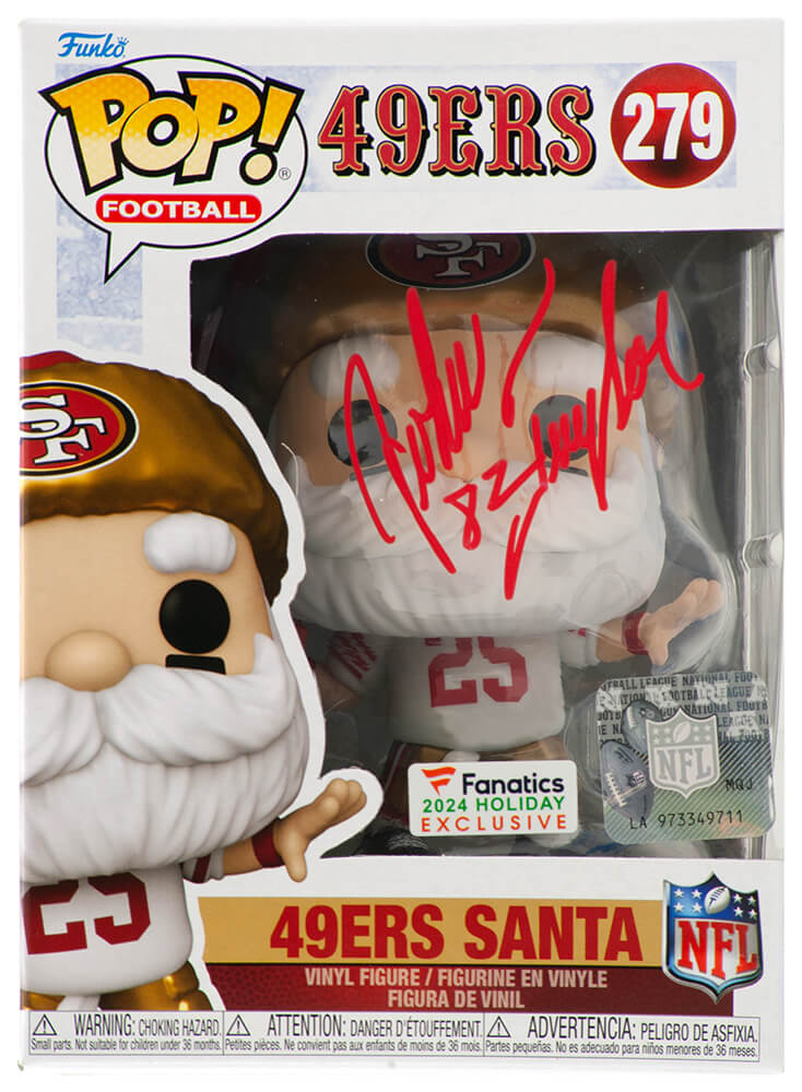 John Taylor Signed San Francisco 49ers SANTA Funko Pop Doll #279