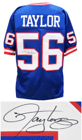 Lawrence Taylor Signed Blue Custom Football Jersey