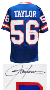 Lawrence Taylor Signed Blue Throwback Custom Jersey