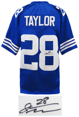 Jonathan Taylor Signed Blue Custom Football Jersey - (JSA)