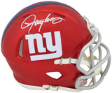 Lawrence Taylor Signed New York Giants FLASH Riddell Speed Mini Helmet
