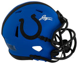 Jonthan Taylor Signed Indianapolis Colts RAVE Riddell Speed MIni Helmet