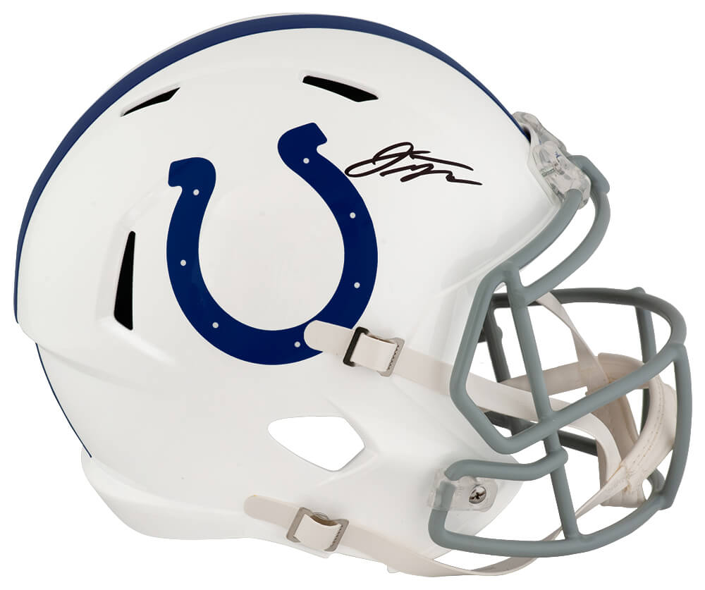 Jonathan Taylor Signed Indianapolis Colts Riddell Full Size Speed Replica Helmet