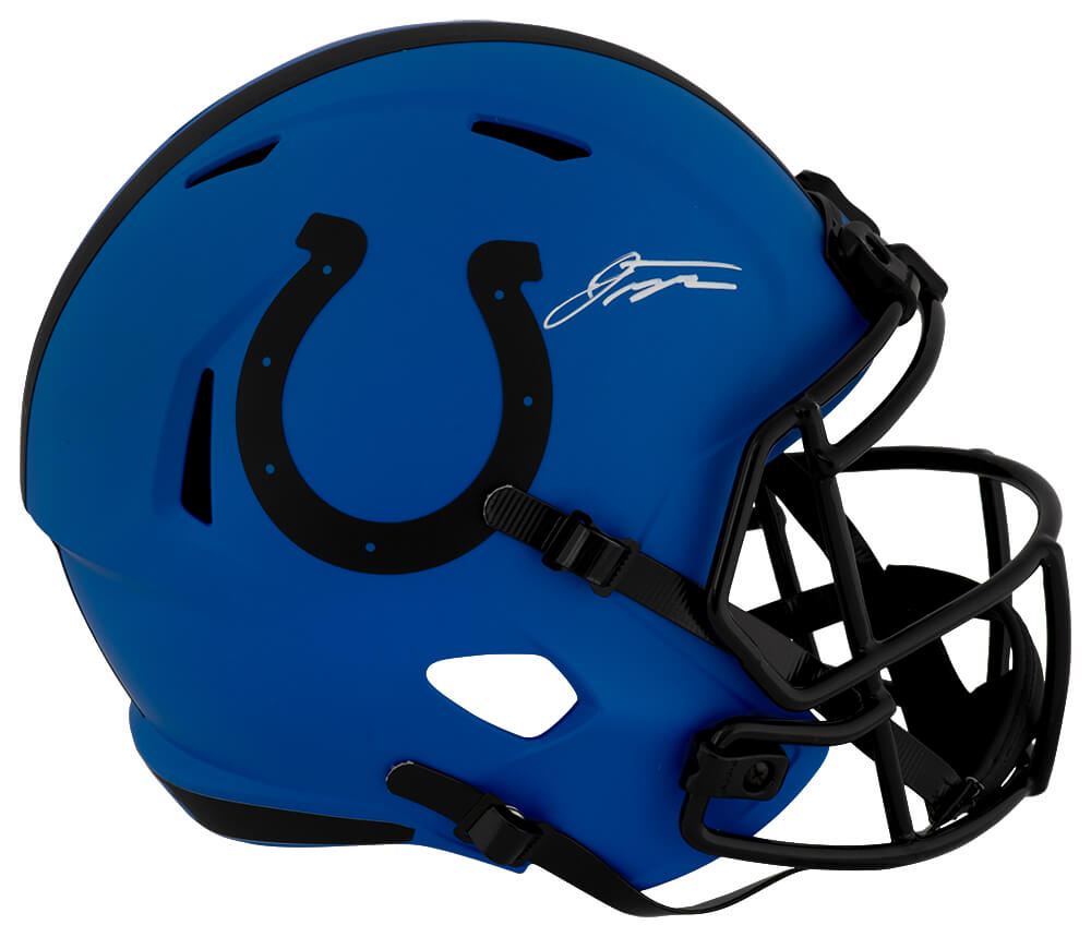 Jonathan Taylor Signed Indianapolis Colts RAVE Riddell Full Size Speed Replica Helmet