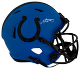 Jonathan Taylor Signed Indianapolis Colts RAVE Riddell Full Size Speed Replica Helmet