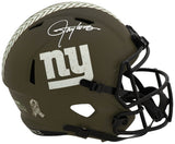 Lawrence Taylor Signed New York Giants SALUTE Riddell Full Size Speed Replica Helmet