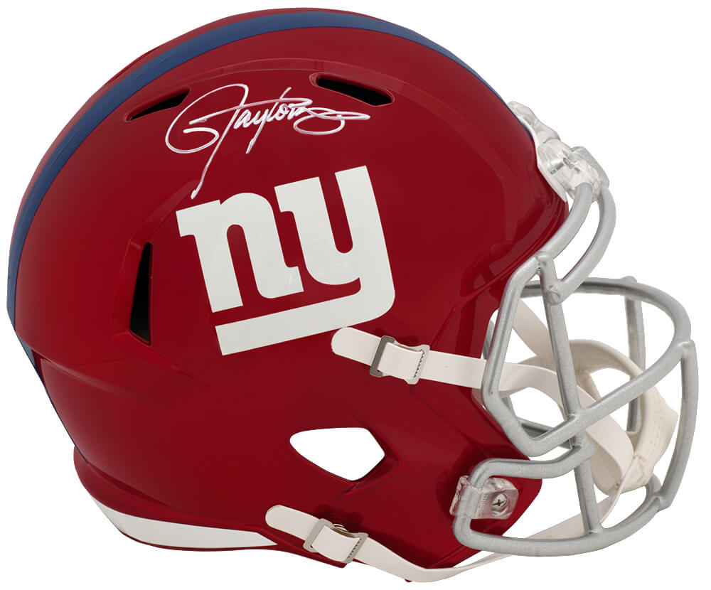 Lawrence Taylor Signed Giants FLASH Riddell Full Size Speed Replica Helmet