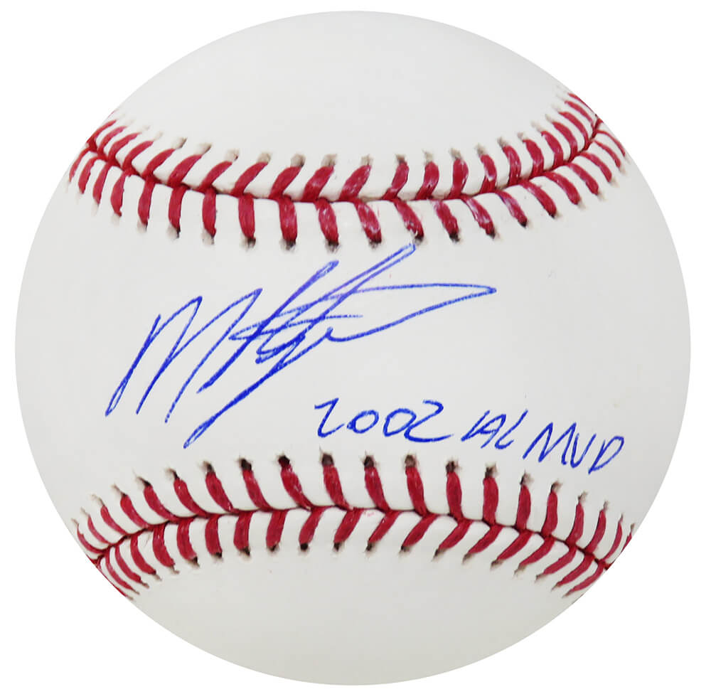 Miguel Tejada Signed Rawlings Official MLB Baseball w/2002 AL MVP