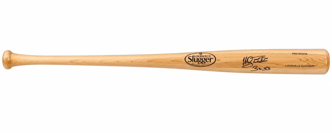 Mickey Tettleton Signed Louisville Slugger Blonde Baseball Bat w/3x SS