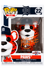 Mickey Tettleton Signed Detroit Tigers 'Paws' MLB Mascot Funko Pop Doll #22