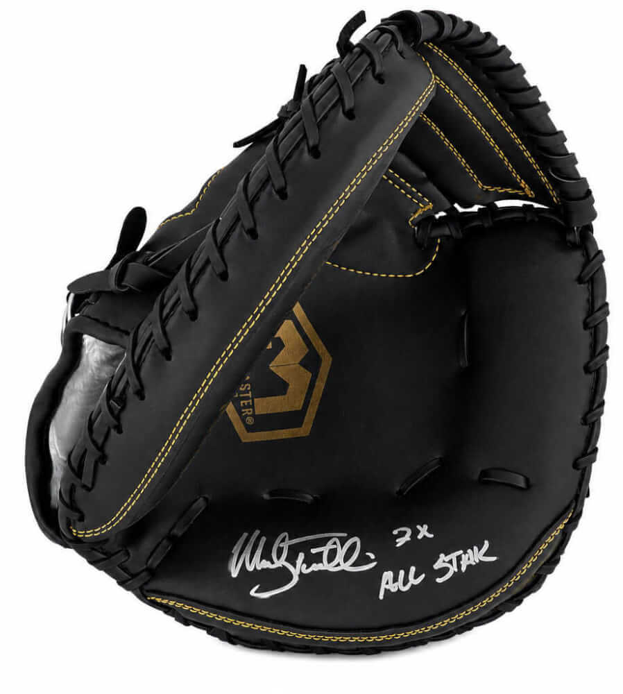 Mickey Tettleton Signed Franklin Black Baseball Catchers Glove w/2x All Star