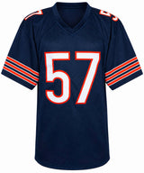 Tom Thayer Signed Navy Custom Football Jersey w/SB XX - (JSA)