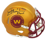 Joe Theismann Signed Washington Football Team FLASH Riddell Speed Mini Helmet w/83 MVP