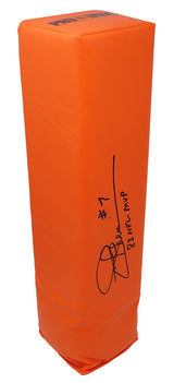 Joe Theismann Signed Orange Endzone Football Pylon w/83 NFL MVP