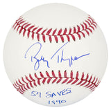 Bobby Thigpen Signed Rawlings Official MLB Baseball w/57 Saves 1990