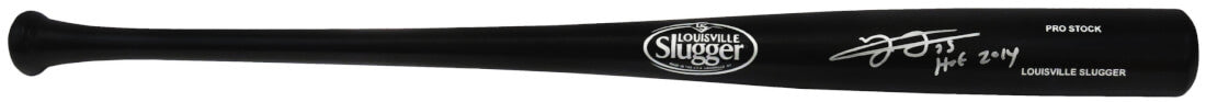 Frank Thomas Signed Louisville Slugger Pro Stock Black Baseball Bat w/HOF 2014