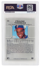 Frank Thomas Signed White Sox 1990 Leaf Rookie Card #300 (PSA/DNA Encapsulated)