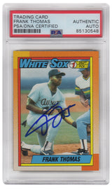 Frank Thomas Signed White Sox 1990 Topps Rookie Baseball Card #414 - (PSA/DNA Encapsulated)