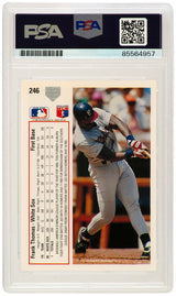 Frank Thomas Signed Chicago White Sox 1991 Upper Deck Baseball Card #246 - (PSA/DNA Encapsulated)