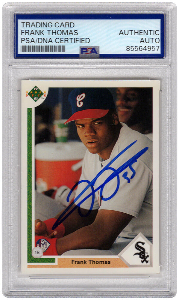 Frank Thomas Signed Chicago White Sox 1991 Upper Deck Baseball Card #246 - (PSA/DNA Encapsulated)