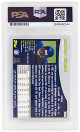 Anthony Thomas Signed Chicago Bears 2001 Topps Rookie Football Card #358 - (PSA Encapsulated)