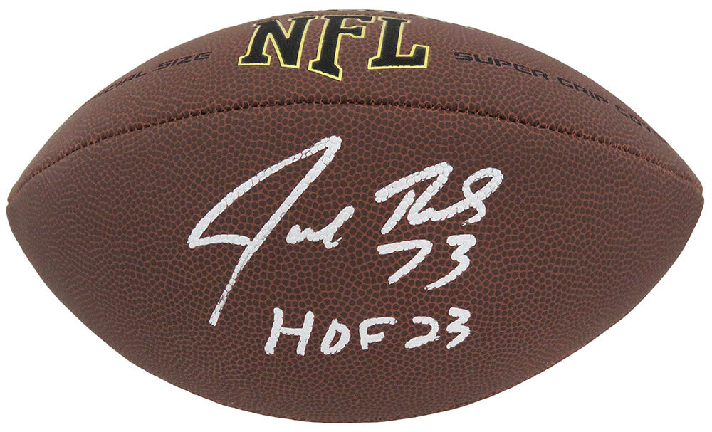 Joe Thomas Signed Wilson Super Grip Full Size NFL Football w/HOF'23