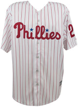Jim Thome Signed Philadelphia Phillies White Pinstripe Majestic Replica Baseball Jersey