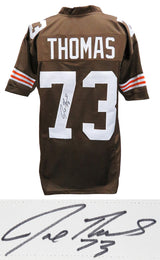 Joe Thomas Signed Brown Custom Jersey