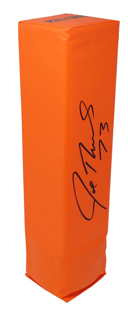 Joe Thomas Signed Orange Endzone Pylon